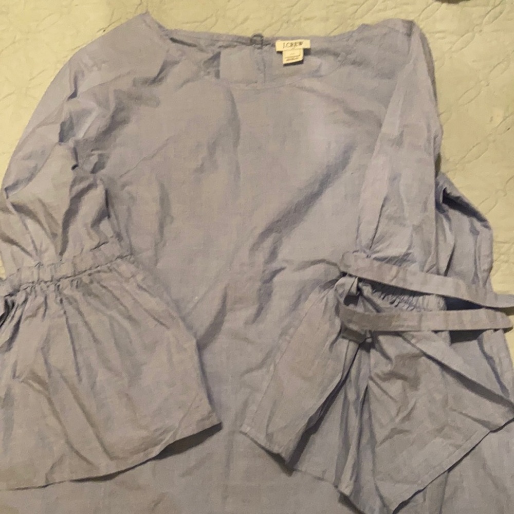 Ladies J crew light blue shirt Size XS